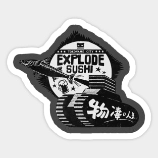 Vintage Tank Japan Sushi Sticker